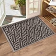 thumbnail image 3 of Sofihas Modern Geometric Design Door Mat Runner Set - 2 Piece Rug Mat Set with Non-Slip, Washable, Entry way Mats in 24x35 and 24x59 Inches. Keep Your Home Clean and Stylish with these Dirt Trappers., 3 of 5