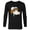Black, variant on Disney Peter Pan Nana St. Bernard Dog Big Face Costume - Long Sleeve T-Shirt for Men - Customized-White