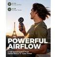 thumbnail image 6 of Diveblues Portable Turbo Fan, 100-Speed Rechargeable Handheld Fan with LED Display for Travel, Office and Outdoor Use, 6 of 10