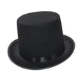 thumbnail image 1 of de fieltro negro Sombreros de fiesta Accesorio de disfraz de Halloween Sombrero Fedora clásico para L Jinwen Sombrero de copa de fieltro, 1 of 8
