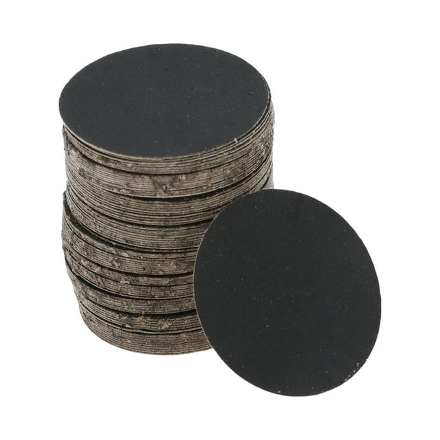 Hojas de lijado de gancho y lazo Unique Bargains 30x30mm negras 1000 grano, molienda y pulido eficientes para la fabricación y reparación de automóviles, procesamiento de metales