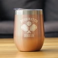 thumbnail image 2 of Designated Dinker - Insulated Wine Tumbler with Sliding Lid - Funny Pickleball Gifts - Rose Gold 12oz, 2 of 3