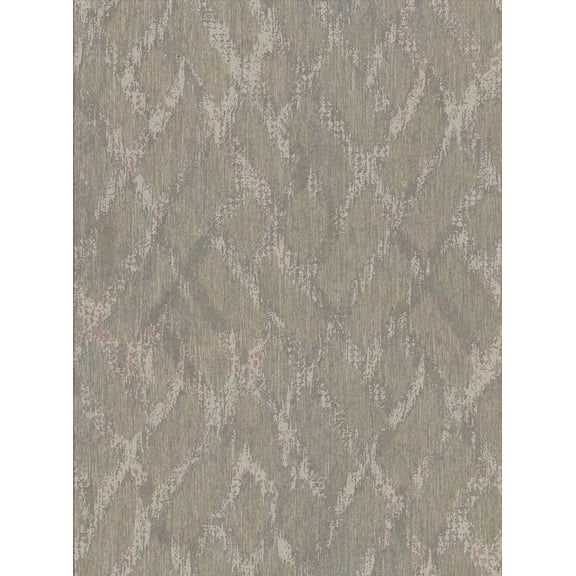 Brewster Bunter Light Brown Distressed Geometric Wallpaper, 21-in by 33-ft, 57.8 sq. ft