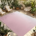 thumbnail image 2 of Outdoor Rug 3x5 ft Ombre Pink Outdoor Large Area Rug Non Slip Rubber Gradient Milky White Front Door Mat RV Rug Camping Carpet Patio Outdoor Rugs for Backyard Balcony Deck Porch Indoor, 2 of 9