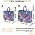 thumbnail image 2 of FORMRS Womens Corduroy Tote Bag Crossbody Shoulder Handbag with Pocket, Watercolor Pink Marble Pattern, 2 of 7