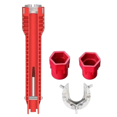 

Reduced！8 In 1 Water Pipe Home Bathroom Portable Faucet Sink Wrench Hand Installer Tool