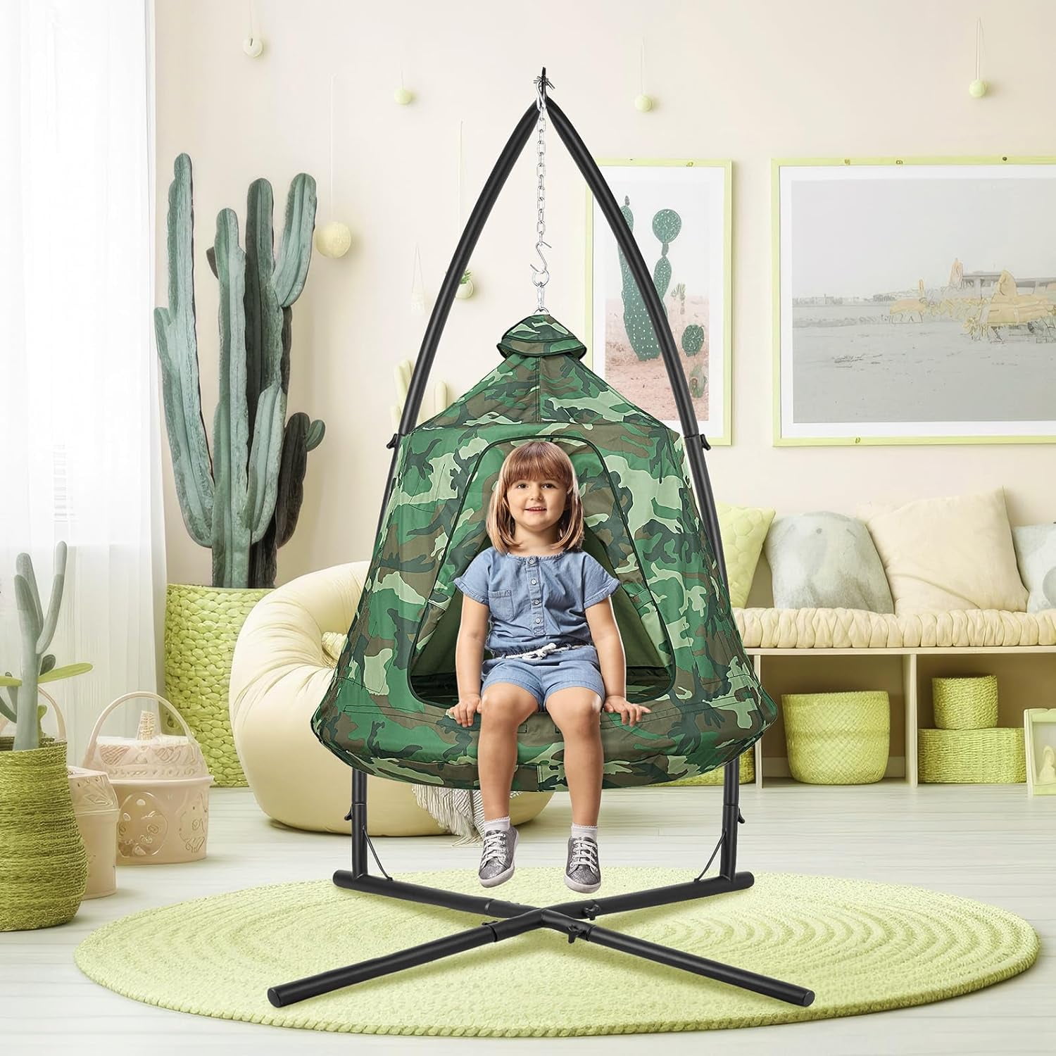 Lazy Buddy X-Shaped Indoor/Outdoor Hammock Chair Stand