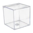 thumbnail image 2 of Acrylic Clear Box with Lids Cube Jewelry Box Transparent Gift Box for home Wedding 4.5cm, 2 of 8