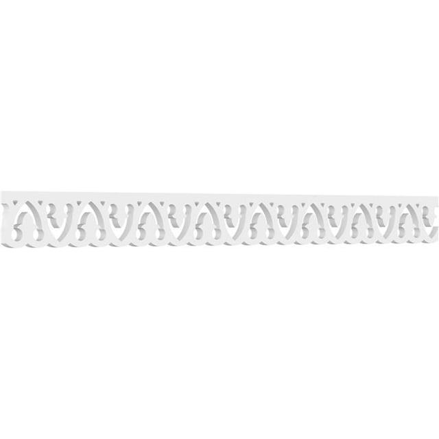 Ekena Millwork RUNP04X0625X48MET 4 x 48 Po Pas 0,62 Po Métamora Architecture Grade PVC Course Garniture
