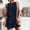 Blue, variant on Mqqzkk Womens Romper Skort Casual Summer Trendy Jumpsuit Sleeveless Ruffle Beach Short Jumpsuit with Pockets Black L