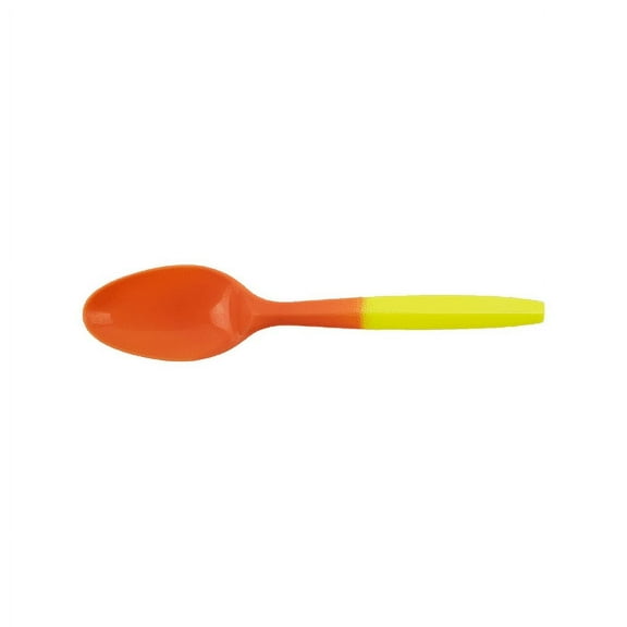 Karat PP Plastic Medium Weight Color Changing Tea Spoons - Yellow to Orange - 1,000 ct,