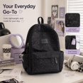 thumbnail image 3 of Sunyuer Women Soft Leopard Print Backpack, Large Capacity Lightweight Backpack, Fashion Casual Travel Daypack, Multi Pockets Water Resistant Laptop Backpack, 3 of 8