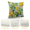 thumbnail image 4 of MLJA Throw Pillow Cover Lemon Summer Lemon Fruits Tree Branches Leaves White Yellow Green Decor Lumbar Pillow Case Cushion for Sofa Couch Bed Standard Queen, 4 of 5