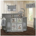 thumbnail image 1 of BabyFad Gris Jungle Ensemble de Literie de Bassinette 9 Pcs – Déco de Chambre de Bébé Safari Neutre – 100 % Coton, Ultra Doux, Convient aux Bassinettes Standard, 1 of 6