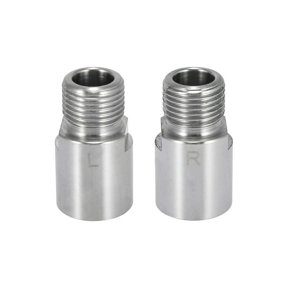 Unique Bargains Left Right Bicycle Pedal for 9/16 Inch Threaded Pedals Silver Tone