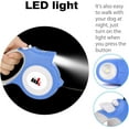 thumbnail image 4 of Retractable Dog Leash with Light 15 Poop Bags, Dispenser 16ft Extendable Dog Walking Leash for Small Dogs up to 55 lbs, Non-Slip Handle - Blue, 4 of 6