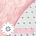 thumbnail image 3 of Pink Round Rug,1 Pcs Ultra Soft Area Rugs for Kids Room Bedroom Living Room Home Decor,Dorm Boy Girl Room Bedside Nursery Mats Home Decor,Non Slip Circular Rug,Shaggy Plush Children Carpet,4*4 ft, 3 of 8