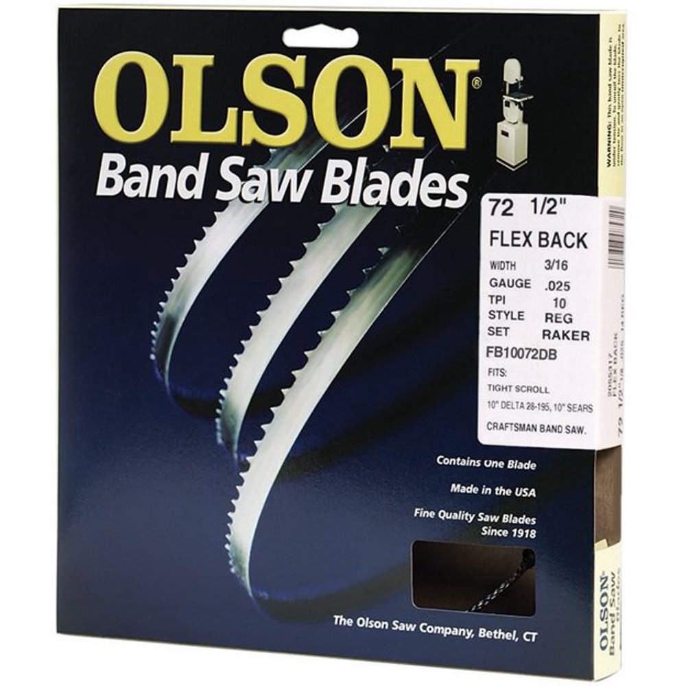 Olson Saw FB10074DB Hard Edge Band Saw Blade, 725/8" x 3/16"