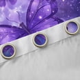 thumbnail image 4 of Homewish Chic Butterfly Black Out Curtains,Galaxy Starry Sky Curtains Pack of 2 (42x63 Each),Dreamy Purple Bedroom Curtains For Girls,Microfiber Bedroom Decor, 4 of 6