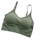 thumbnail image 1 of Sonducket Mujeres Sexy Crop Tops Tube Top Sujetador sin costuras Lencería deportiva Elástico Push Up Sports Bralette Tank Ropa interior verde Sonducket AP000318-04, 1 of 6