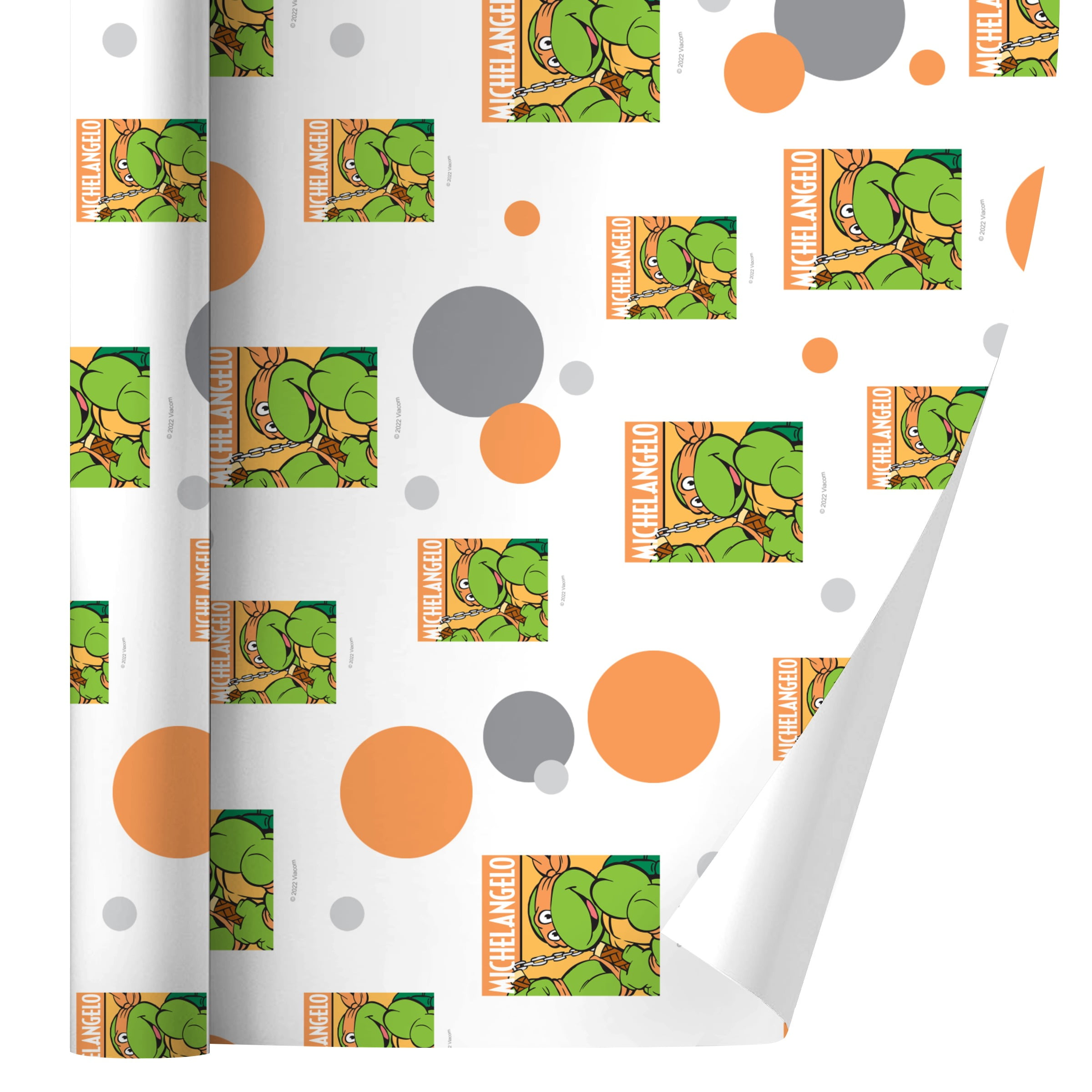 Teenage Mutant Ninja Turtles Michelangelo Gift Wrap Wrapping Paper Roll