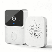 Wireless Video Doorbell Camera, 166° Wide Angle HD Security Doorbell Compatible with Kement App, Includes Indoor Chime, Two-Way Audio and Night Vision