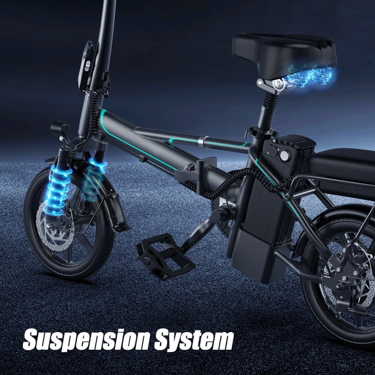 PORORO DC60P Folding Electric Bike, 14