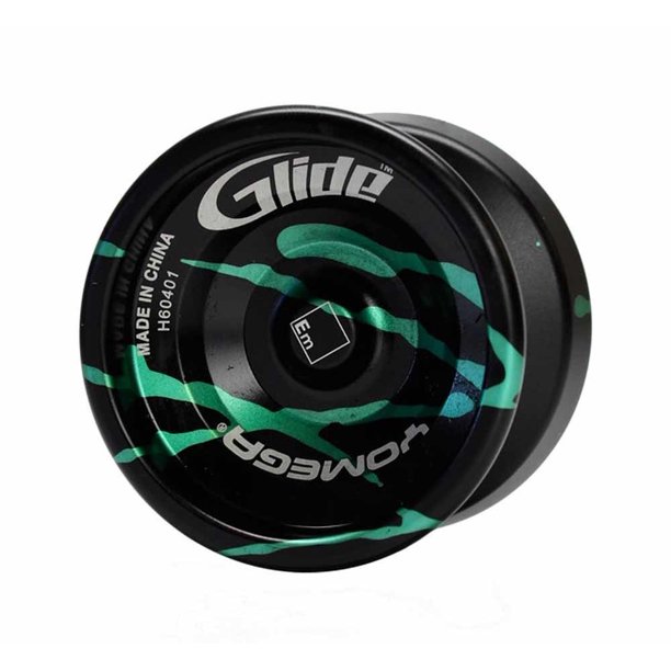 Yomega Glide Yo-Yo - Black with Green Splash - Walmart.com - Walmart.com