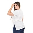 thumbnail image 3 of Blusa asimetrica Roman Fashion Tallas Extras 014 Blanco 40, 3 of 5