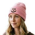 thumbnail image 6 of Halloween Pumpkin Knitted Beanie Hat Winter Thick Warm Soft Cute Hat for Halloween Pink Free Size, 6 of 6