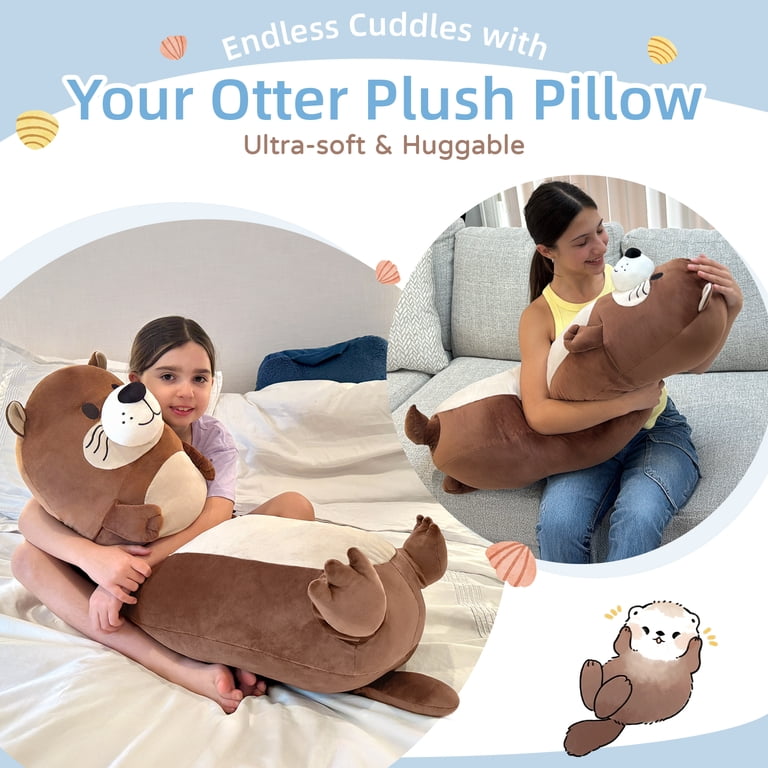 Morismos 39" Giant Otter Plush Body Pillow, Ultra-Soft photo 6