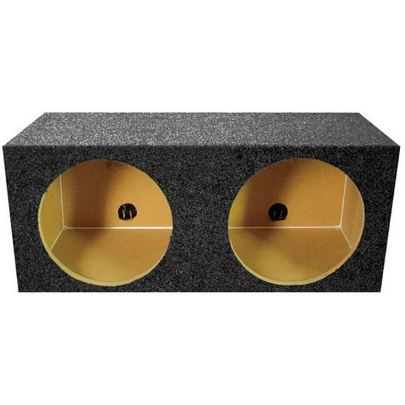 Qpower QMPSQ15E Empty Woofer Box (2)15" Square Style; *Mpsq15E*