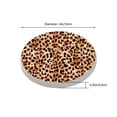 thumbnail image 3 of Circular Drink Coasters Set Cheetah Beautiful Home Decor Diatomite Heat-Resistant Diatomite Protect Table Countertop, 3 of 7
