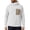 White sweatshirt for men #4, variant on Men's Ribbed Knit Hooded Tops Pullover Cowl Funnel Collar Thermal Sweatshirt Long Sleeve Loose Fit Solid Warm Pullover Tops Outdoor Hiking Single Zippered Chest Patch Pocket Army Green,L