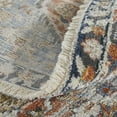 thumbnail image 2 of Feizy Kaia Transitional Medallion, Orange/Ivory/Blue, 7'10" x 9'6" Area Rug Sheen Bohemian & Eclectic Oriental Floor Rug for Living room Bedroom, 2 of 8