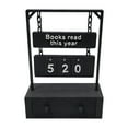 thumbnail image 3 of 3D Printed Book Reading Counter - "Read Books" Swinging Shelf Sign With Digital Storage For Book Lovers (A), 3 of 6