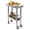 Silver,24"L12"W33"H,Table With Wheels, variant on Stainless Steel Work Table with 4 Wheels 36 x 30 x 34 Inch Heavy Duty Metal Prep Workstation 2-Tier Adjustable Mobile Kitchen Workbench for Restaurant Hotel Garage