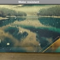 thumbnail image 5 of Ambesonne Lake Place Mats Set of 4, Misty Lake Scenery Dark Woods, Standard Size, Emerald Pale Green Amber, 5 of 5