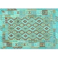 thumbnail image 1 of Ahgly Company Indoor Rectangle Southwestern Light Blue Country Area Rugs, 2' x 3', 1 of 4