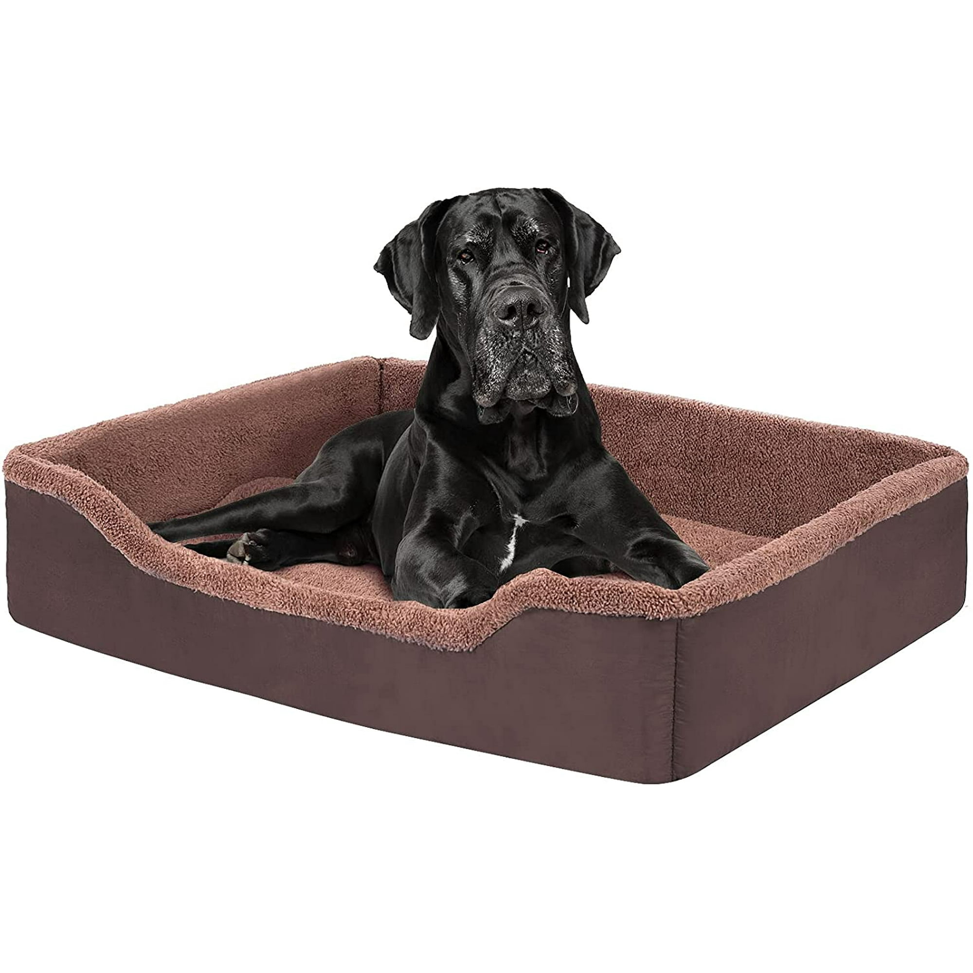 IGUOHAO Dog Beds for Medium Large Dogs Soft Breathable Dog Bed Machine Washable Pet Bed with Hidden Zipper Walmart