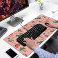 thumbnail image 2 of Long Mouse Pads for Desk,Pink Colorful Dinosaurs Pattern Desk Mats on Top Of Desks, Desk Mouse Pad Extra Large with 3mm Non-Slip Base and Stitched Edge for Gaming,Office,Work,Home 31.5"x15.7", 2 of 6