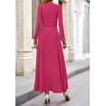 thumbnail image 2 of Vestido PRETTYGARDEN XL Conjunto de Top Corto y Falda de Punto Acanalado de Manga Larga, 2 of 7
