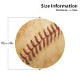 thumbnail image 3 of Disketp Vintage Baseball Funny Coasters,6 Pcs Leather Coasters With Holder, Perfect Housewarming Hostess Gifts,Protect Furniture From Water Marks Scratch And Damage, 3 of 9
