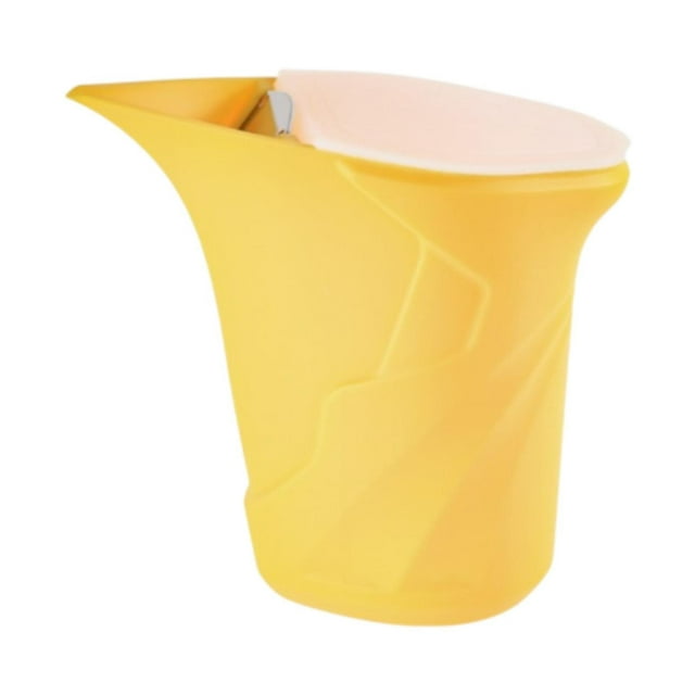 Silicone Coffee Kettle Vierte de 360 ml Regalos de cumpleaños versátiles té té hervidor de café para campamento para ería Amarillo