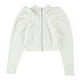 thumbnail image 2 of INC Blusa de mezclilla con cremallera para mujer, blanca, extra pequeña, 2 of 2