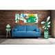 thumbnail image 1 of Sofá Cama de Velvet Azul Makora Modelo Calandra, 1 of 8