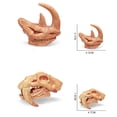 thumbnail image 2 of IROINID Modèle d'Animaux Anciens Tête Squelette Crâne Jouets Éducatifs Os Décor, 2 of 6