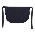 thumbnail image 1 of jifeng Women Waist Apron Breathable Practical Accessories with Ruffled Edges Half Apron Black, 1 of 9
