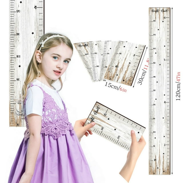 Growth Chart for Kids, Style Wooden Kids Growth Chart Ruler for Boys and Girls Rulers for Kids