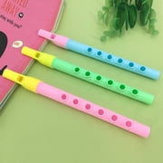 PAMINGONO 12Pcs Plastic Recorder Music Flute Assorted Colors
